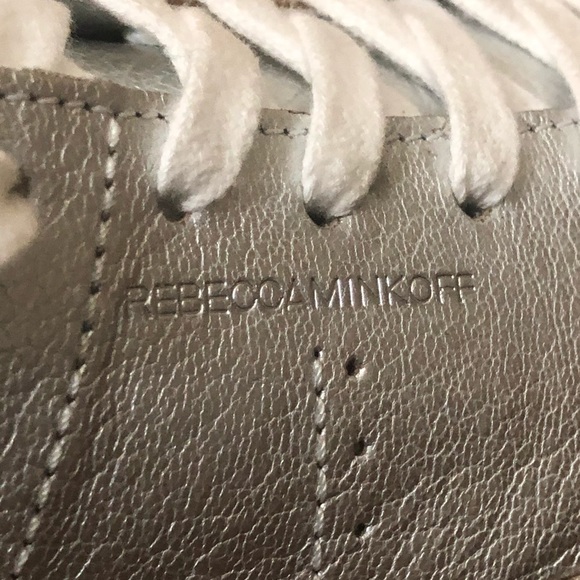 REBECCA MINKOFF  Leather Silver Fashion Shoes 7.5 - Picture 5 of 10